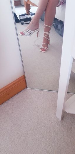 PLT White Lace Up Sandal - Size 3