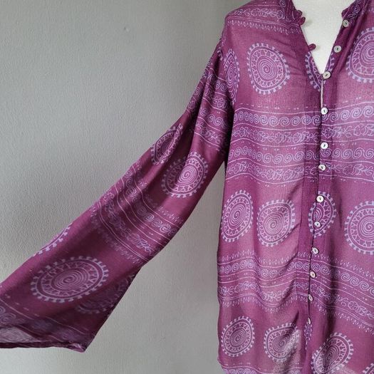 Pull & Bear purple shirt, Size L