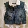 denim waistcoat,9 to 12 months,good condition. Image 5