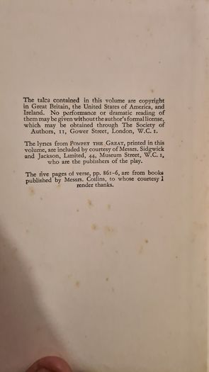 Poems By John Mansfield. Published By William Heinemann. Ltd. Vintage  .Volume Book. 932 Pages. Hardback In Good Condition.