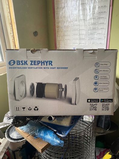 BSK Zephyr V2 Single-Room MVHR Heat Recovery Unit