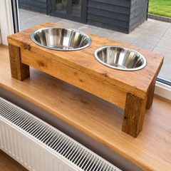 raised dog bowl