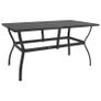 5 Piece Garden Dining Set Textilene and Steel Image 3