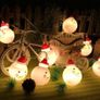 Christmas Light,Led Christmas Snowman String Starry Light for Gardens,Home,Wedding,Christmas Party,Battery-Powered,Christmas Decoration,Warm White (FREE POSTAGE) Image 5