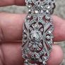 Austrian 935 Sterling Silver Marcasite Art Deco Bracelet Image 5