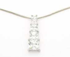 Silver Cubic Zirconia Necklace