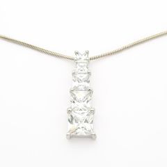 Silver Cubic Zirconia Necklace