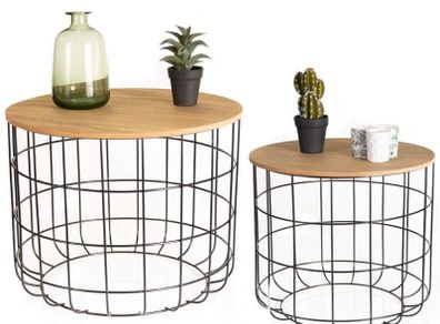 Round coffee table set of 2 - Free Delivery Nationwide