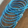 Beautiful bracelets in turquoise blue. Image 2