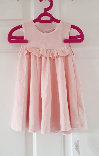 BNWT M&S Baby Girl Pinafore Velvet Dress (3-12month)