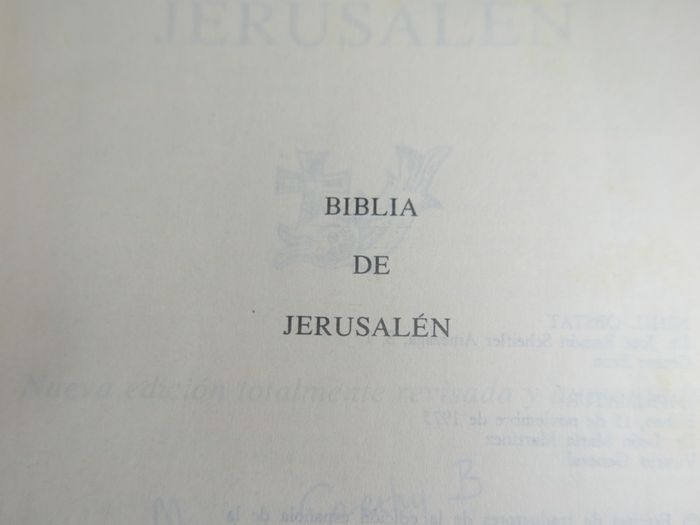 Vintage Biblia De Jerusalen - Jerusalem Bible