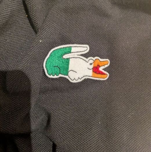 Bootleg Ireland Flag Lacoste polo shirt XL Football Rugby Casuals