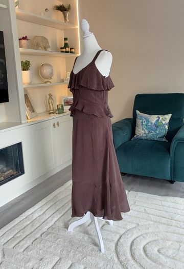 Brand-new Ladies Sweetheart Neckline Ruffle Cami Dress from Marks & Spencer