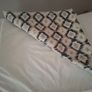4 navy and cream cushion covers Image 4