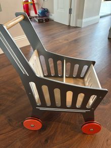 Wooden Shopping Trolley