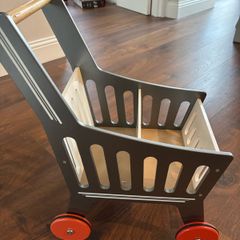Wooden Shopping Trolley