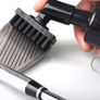 Golf Club Brush Groove Cleaner with Built-in Water Spray and Hook, Groove Cleaning Brush for Golf Ball Club, Black Image 3