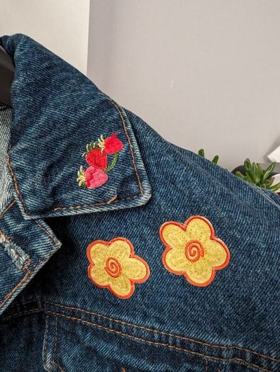 Avoca denim patchwork jacket