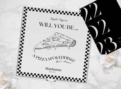 Bridesmaid Pizza Box Proposal Template, Custom pizza boxes, Wedding Personalizable Pizza Will You Be A Pizza My Wedding