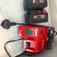 New Milwaukee 5ah x2 Fast charger