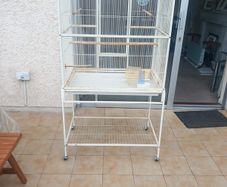 large mobile bird cage