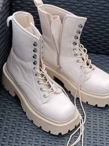 Beige Ankle Boots