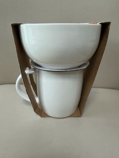 Kids porcelain set salad bowl + mug Bobi