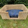 Beautiful Large Wicker Dog Basket (With Optional Cushion) Image 2
