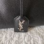 Saint Laurent Cabas Rive Gauche Black Leather Bag Image 7