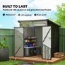 6 x 6 ft Plastic Garden Storage Shed Image 6
