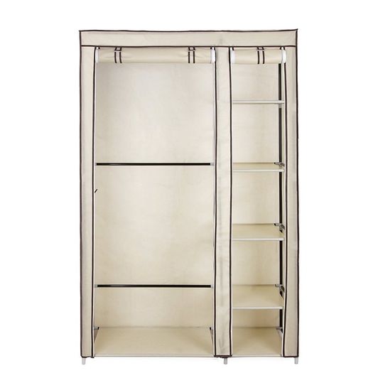 Canvas Folding Fabric Wardrobe 175 x 110 x 45 cm  - FREE DELIVERY NATIONWIDE