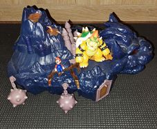 Bowser island castle playset