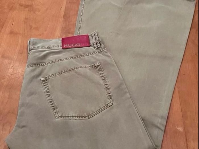 Hugo Boss , Waist 34L 32, Mens Beige Jeans