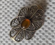 Sterling silver brooch