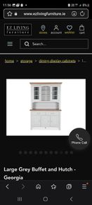 Grey and oak Dresser