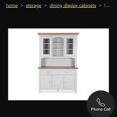 Grey and oak Dresser