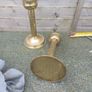 A pair of 9 inch brass candle stick holders Image 3