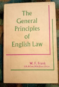 Principles of English Law Vintage Book