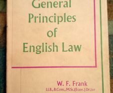 Principles of English Law Vintage Book
