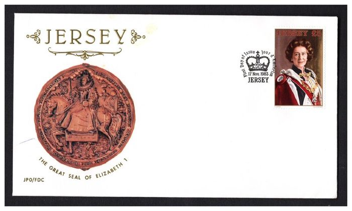 1977 Jersey (Part of the 76 series) Definitive Issue of UK2 Queen Elizabeth II Stamp First Day Cover (FDC)