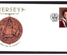 1977 Jersey (Part of the 76 series) Definitive Issue of UK2 Queen Elizabeth II Stamp First Day Cover (FDC)