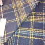 Miss Sparrow of London double sided scarf - teal blue and mustard check - Brand new Image 6