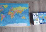 World map 500 pieces jigsaw like new