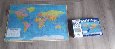 World map 500 pieces jigsaw like new