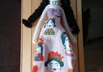 Frida Kahlo Crochet Doll Hand Crafted Amigurumi