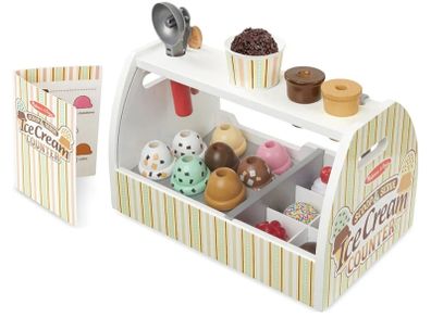 Melissa & Doug Wooden Ice Cream Counter
