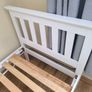 Single Bed - White wooden Frame Image 4