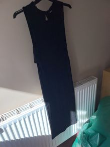 Midi black dress shimmery
