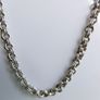 Vintage Sterling Silver 925 Heavy Rolo chain. Length 17" Weight 18,26g. Good quality. C1990s. Hallmark 925 Image 3