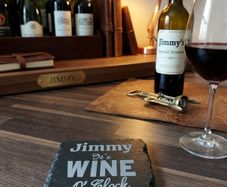 Personalised "It's WINE O'Clock." Slate Coaster